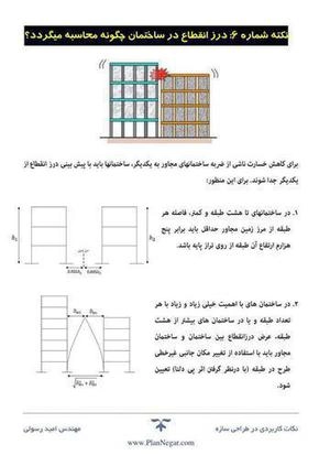 درز انقطاع در ساختمان چگونه محاسبه میشود