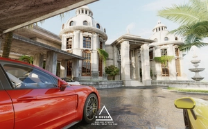 طراحی ویلا کلاسیک و پر جزییات برای اسکچاپ