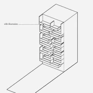 طراحی نمای ساختمان یک بر با بالکن زیاد