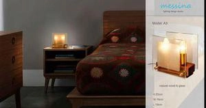 چراغ دیوار کوب و رومیزی ترکیب چوبی