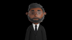 کاراکتر مرد با کت شلوار 3d گرافیکی