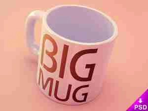 موکاپ ماگ Big Mug Mock-up psd