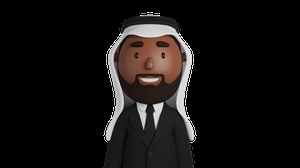 کاراکترمرد عربی 3d گرافیکی