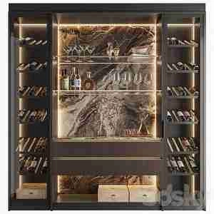 طراحی کافی بار لوکس با سنگ اسلب