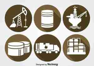 آیکون نفت Oil Industry Icons