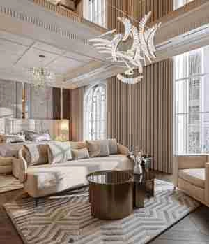 طراحی اتاق خواب و کلوزت لوکس در زعفرانیه تهران