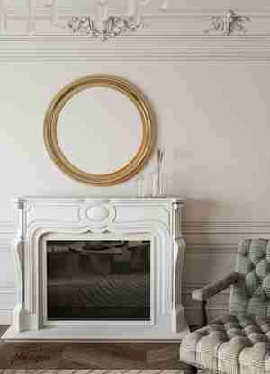 طراحی داخلی فضای نشیمن به سبک نئوکلاسیک برای اسکچاپ