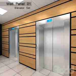 آبجکت طراحی دیوار آسانسور Elevator