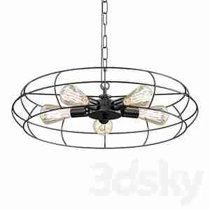 چراغ آویز گرد قدیمی