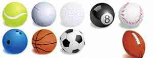 وکتور توپ های مختلف Vector Sport Balls