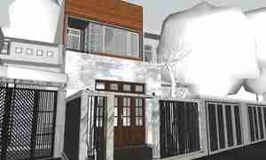 طراحی نما مدرن با دیتیل خیابان برای اسکچاپ