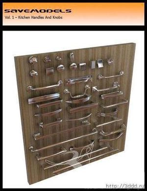 3dابجکت دستگیره کابینت یا کمد یا کنسول