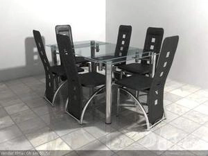 ابجکت میز صندلی مدرن نهارخوری