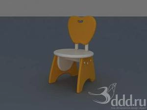 آبجکتهای 3d اتاق کودک میز صندلی