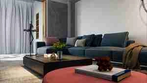 طراحی داخلی نشیمن و ناهارخوری مدرن برای اسکچاپ