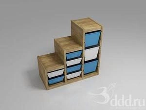 آبجکت 3d کمد اتاق کودک