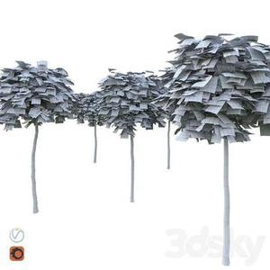ابجکت 3d درخچه های