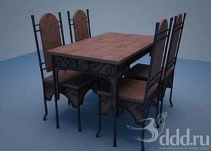 ابجکت میز صندلی مدرن نهارخوری