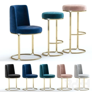 صندلی برای اپن آشپزخانه West Elm Cora Chairs