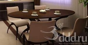 ابجکت میز صندلی مدرن نهارخوری