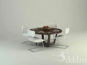 ابجکت میز صندلی مدرن نهارخوری