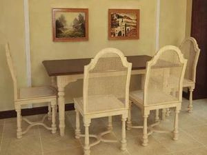 ابجکت میز صندلی  ناهارخوری طرح کلاسیک