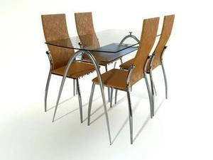 ابجکت میز صندلی مدرن نهارخوری