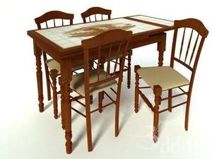 ابجکت میز صندلی مدرن نهارخوری