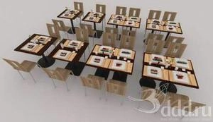 ابجکت میز صندلی مدرن نهارخوری