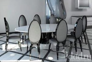 ابجکت میز صندلی مدرن نهارخوری