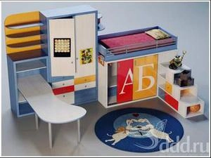 ست  کامل اتاق کودک با میز تاشوچوبی