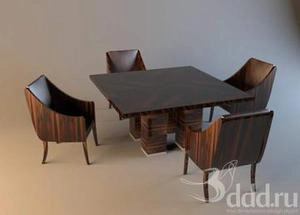 ابجکت میز صندلی مدرن نهارخوری