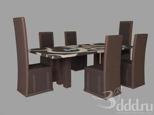 ابجکت میز صندلی مدرن نهارخوری