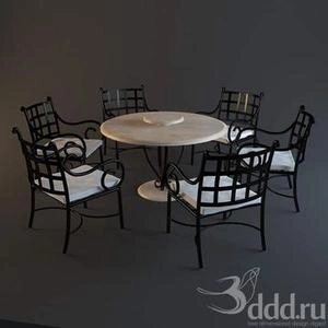 ابجکت میز صندلی مدرن نهارخوری