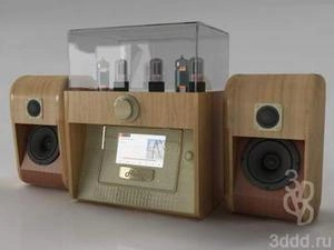 ابجکت 3d دستکاه پخش قدیمی