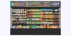 یخچال ویترینی فروشگاه بدون شیشه برای اسکچاپ