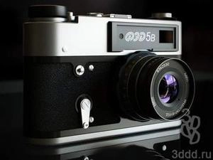 ابجکت 3d دوربین عکاسی قدیمی