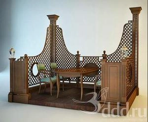 میز صندلی کلاسیک رستوران چوبی