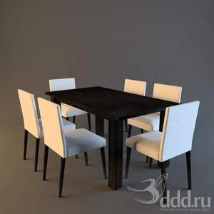 ابجکت میز صندلی مدرن نهارخوری