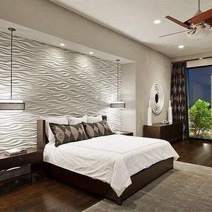 پنل سه بعدی برای اتاق خواب