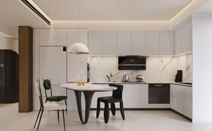 طراحی داخلی مینیمال با رنگ‌های خنثی و جزئیات شاخص 2