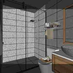 فضای داخلی آپارتمان مسکونی مدرن برای اسکچاپ