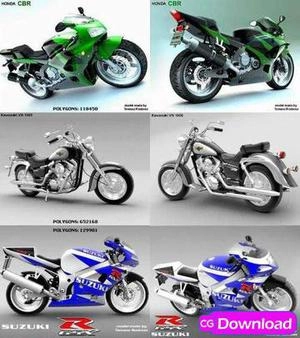 Motorcycle collection 3d models