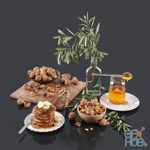 برگ زیتون سر سفره با گردونه و غذا