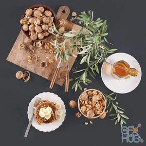 برگ زیتون سر سفره با گردونه و غذا