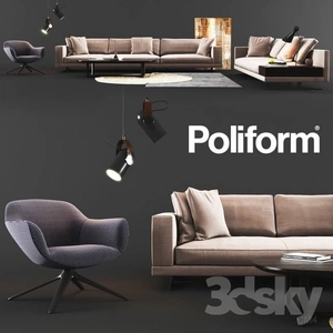 ست مبل و صندلی با آویزPoliform Set 03