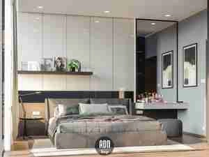 طراحی مدرن و مینیمال اتاق خواب برای اسکچاپ