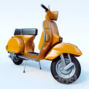 Vespa P200E موتور 3d