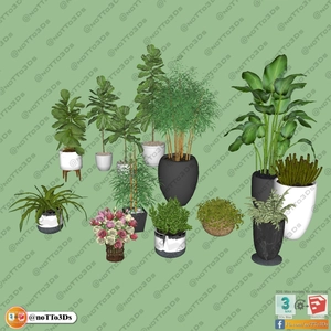 انواع گلدان برای اسکچاپ 19