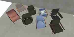 ست مبل تکنفره برای اسکچاپ